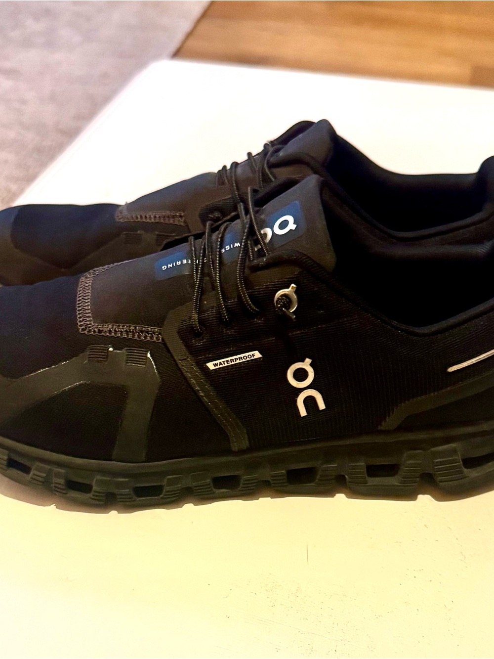 On Running Men's Black Waterproof Athletic Sneakers